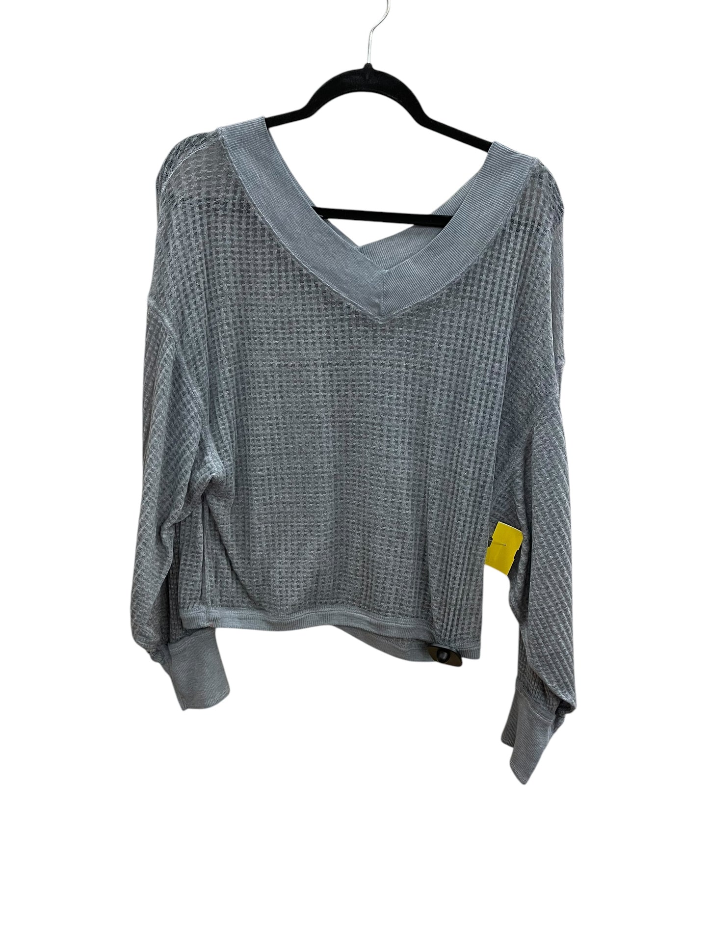 Top Long Sleeve By We The Free In Grey, Size: Xs