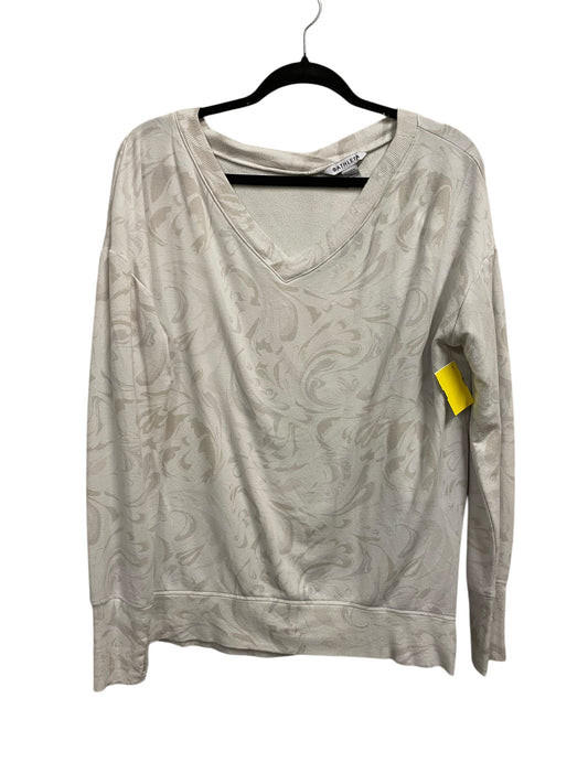 Athletic Top Long Sleeve Crewneck By Athleta In Cream, Size: S