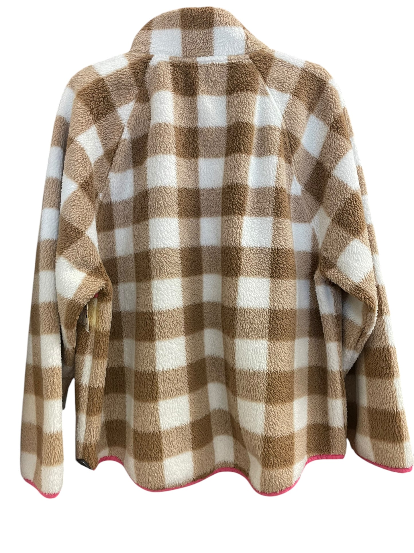 Jacket Fleece By J. Crew In Tan, Size: 2x