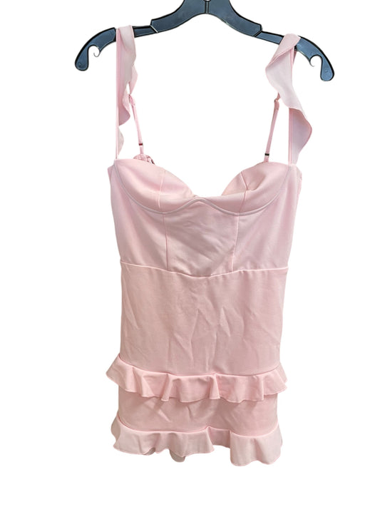 Dress Casual Short By Clothes Mentor In Pink, Size: L