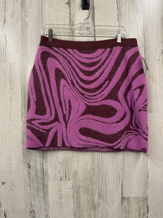 Purple Skirt Mini & Short Anthropologie, Size L