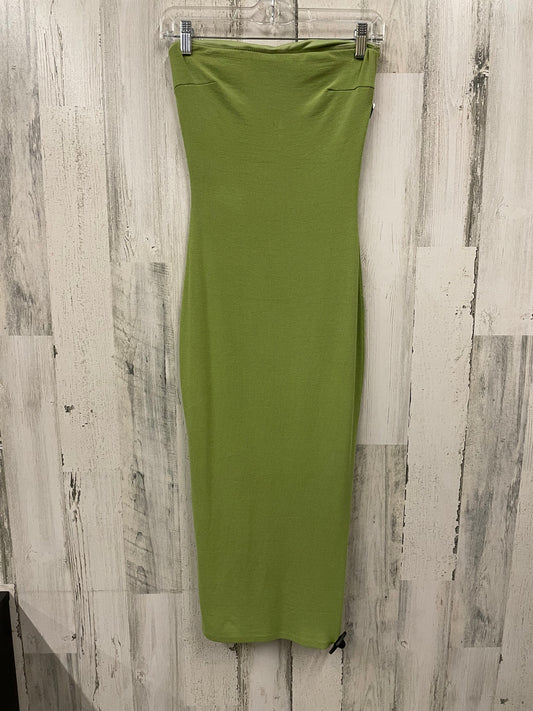 Green Dress Casual Midi Fashion Nova, Size S