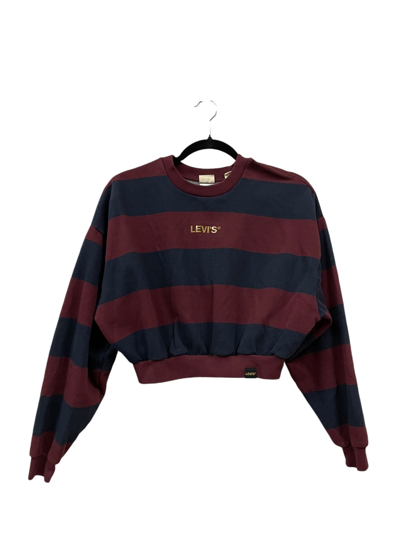 Top Long Sleeve By Levis In Striped Pattern, Size: S