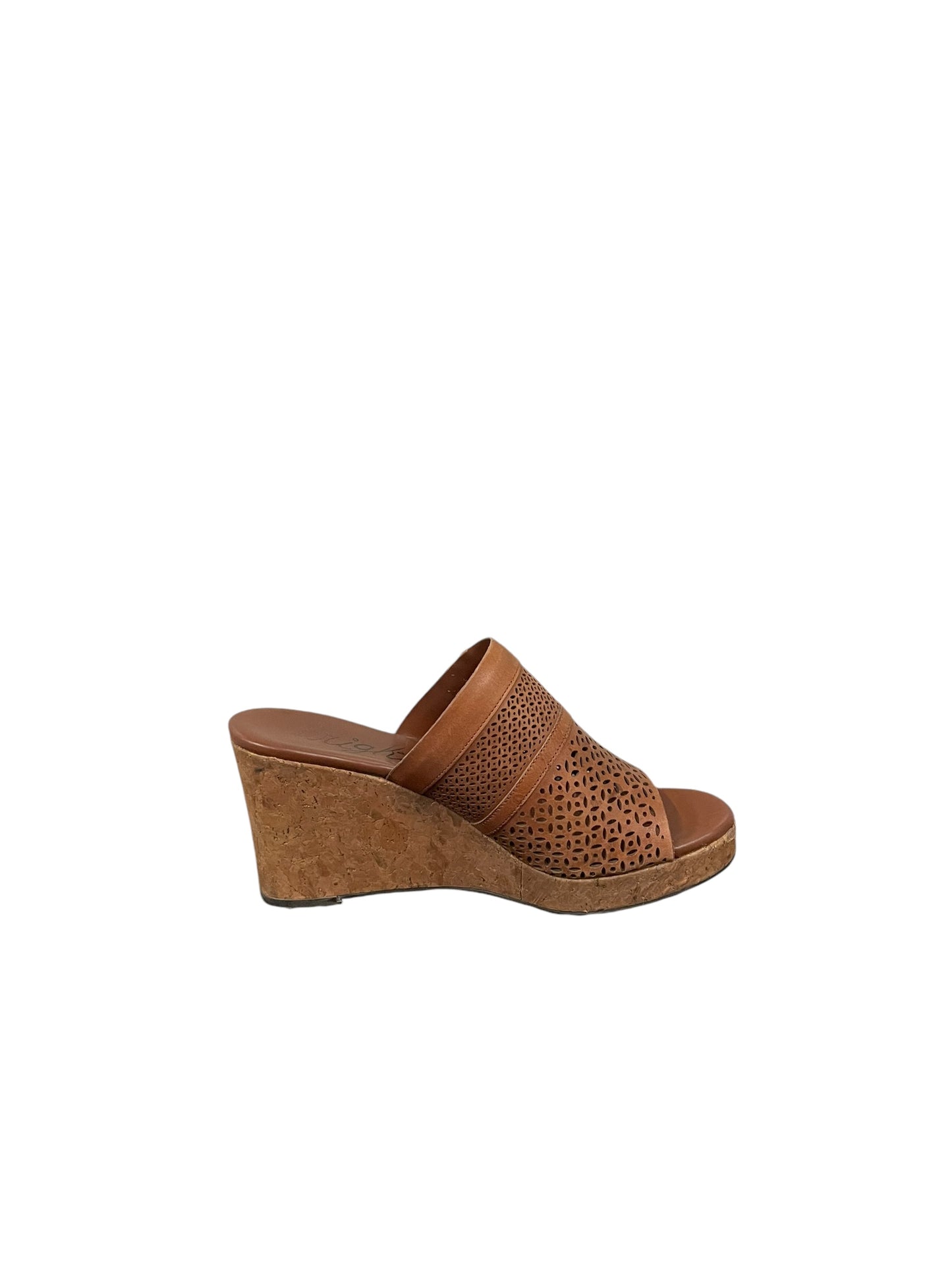 Sandals Heels Wedge By Brighton In Brown, Size: 7