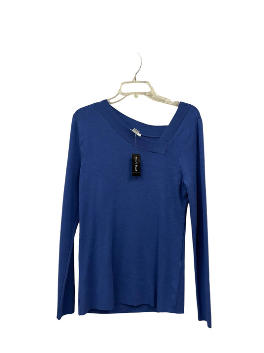 Top Long Sleeve By White House Black Market In Blue, Size: Xl