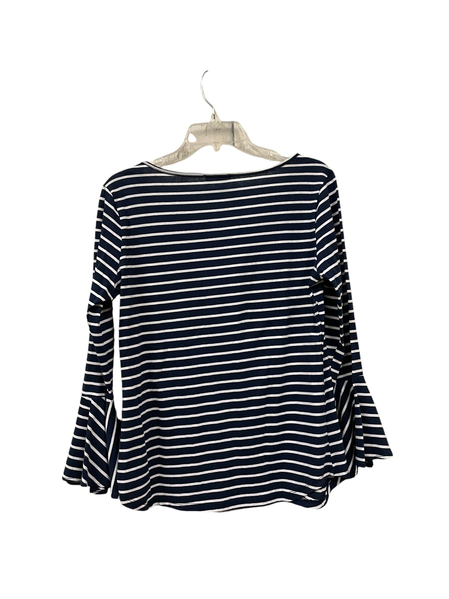 Top Long Sleeve By Clothes Mentor In Striped Pattern, Size: M