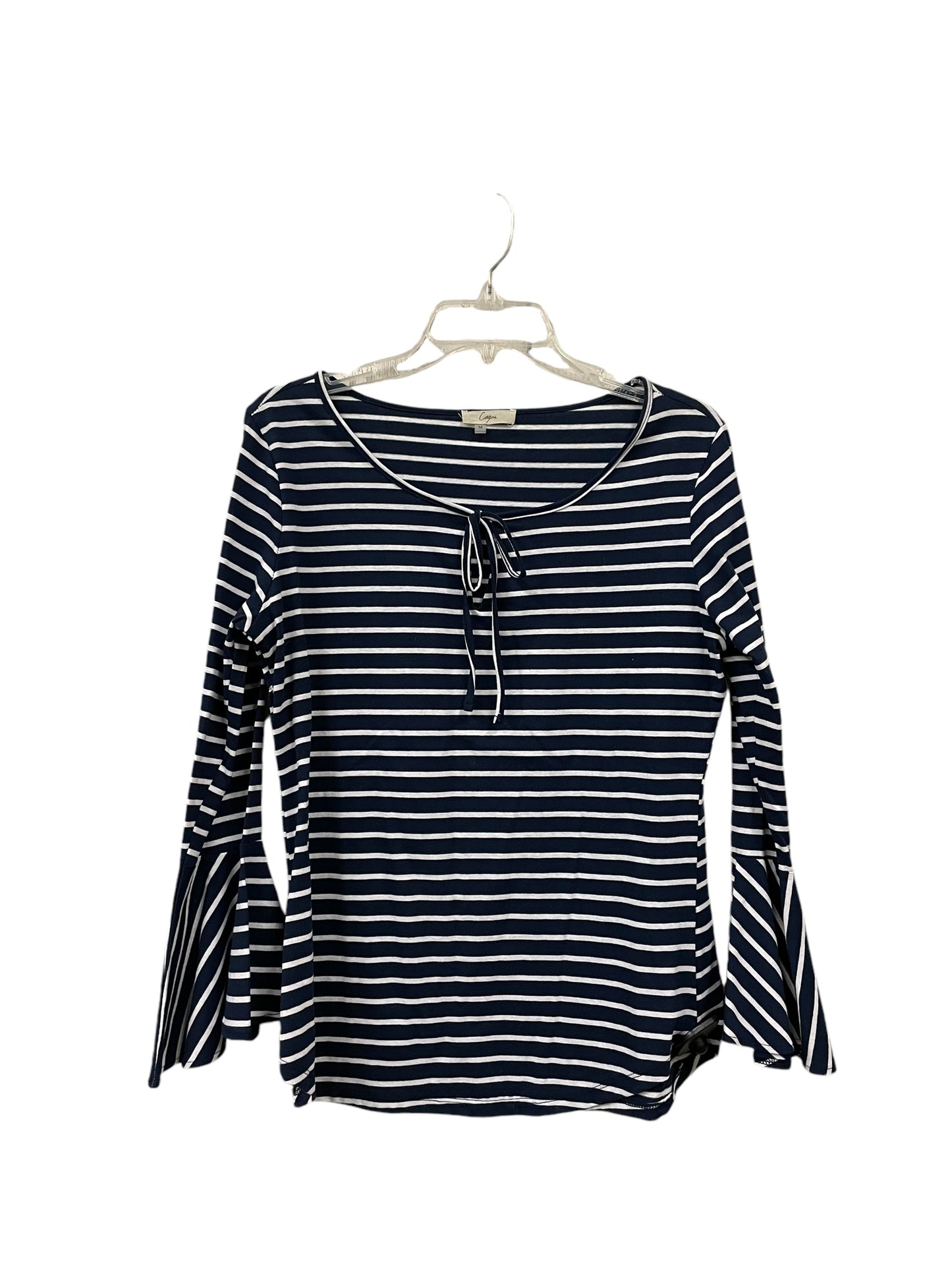 Top Long Sleeve By Clothes Mentor In Striped Pattern, Size: M