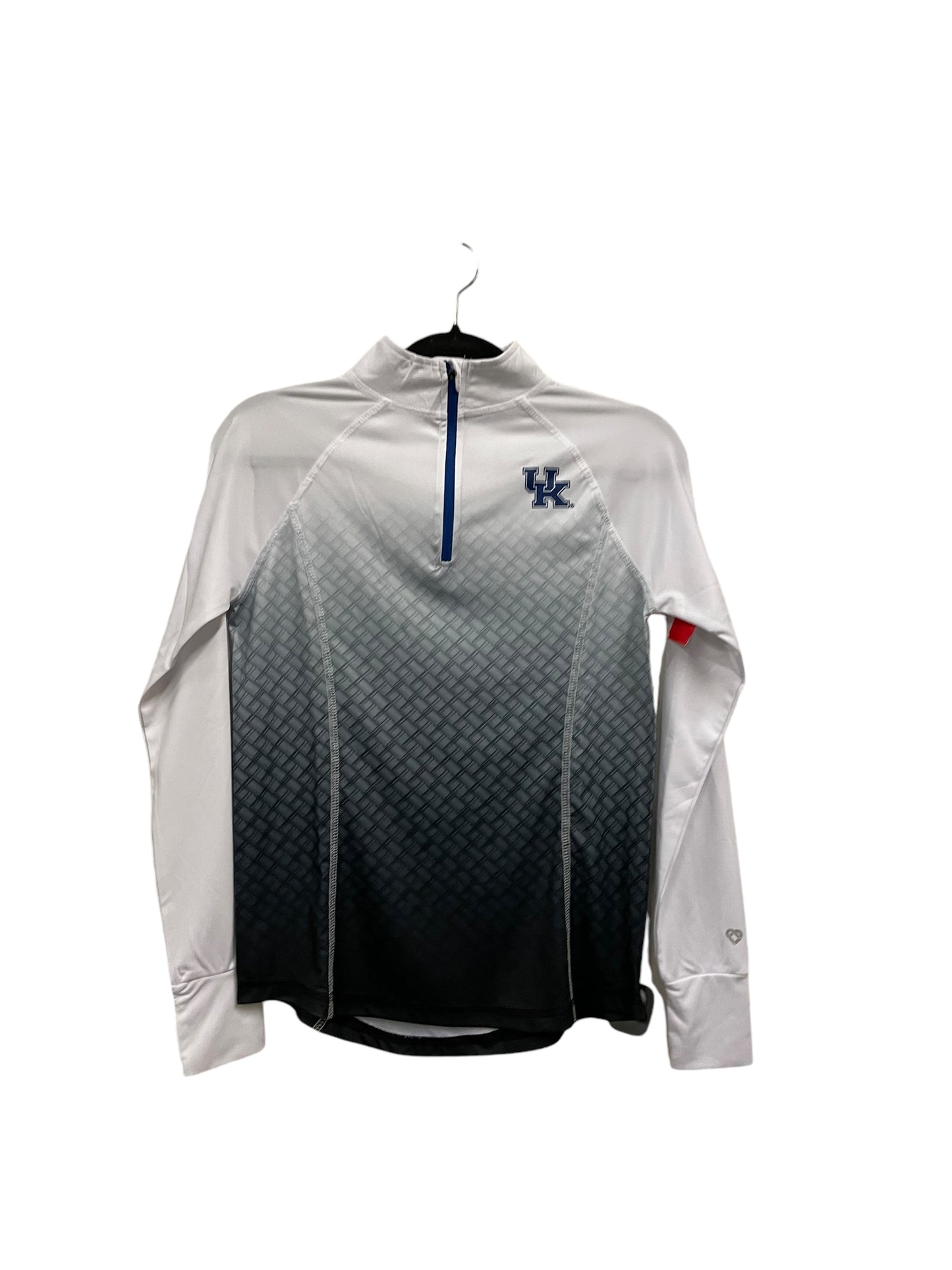 Athletic Top Long Sleeve Collar By Colosseum In White, Size: S