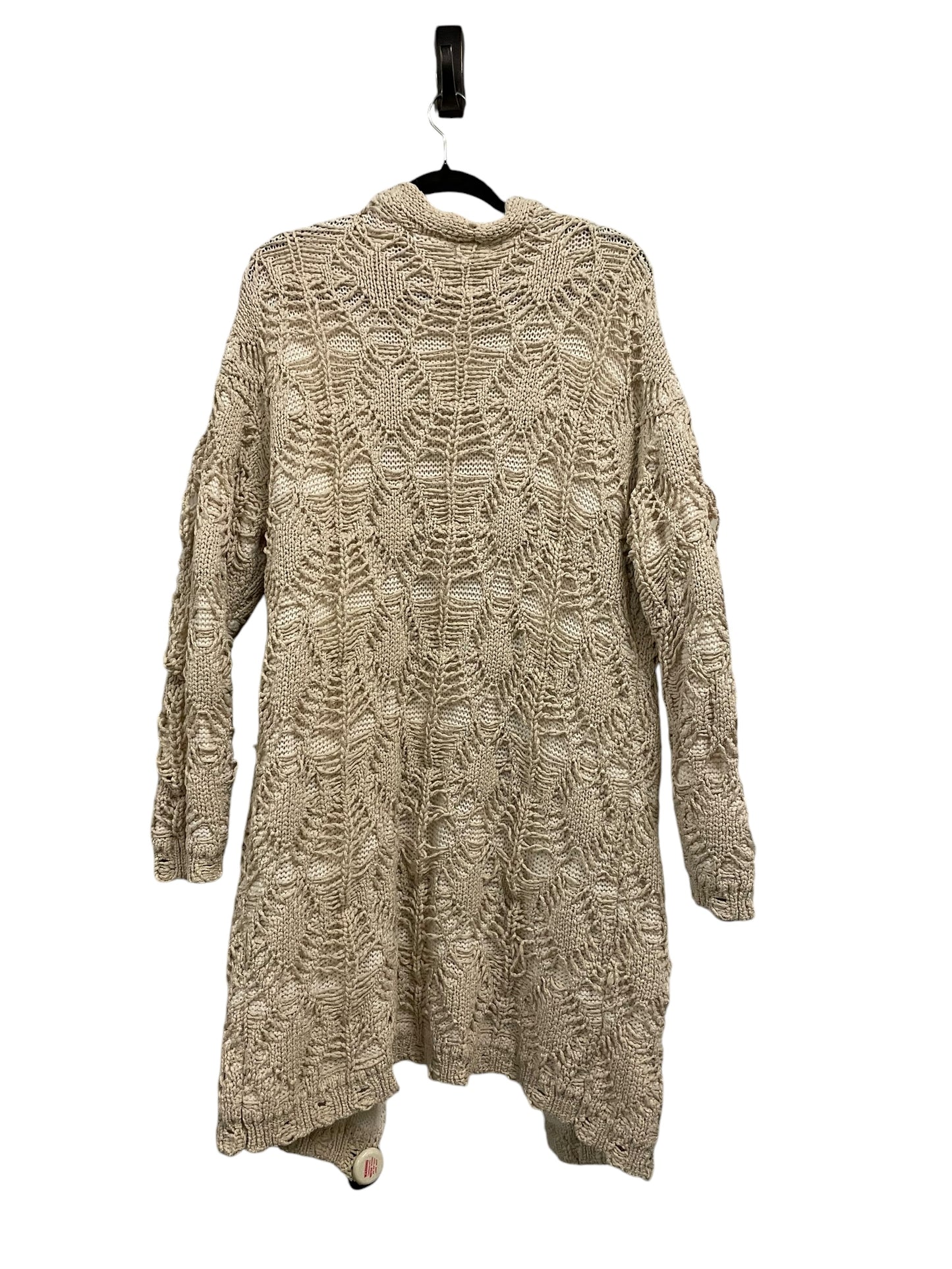 Cardigan By Clothes Mentor In Beige, Size: L