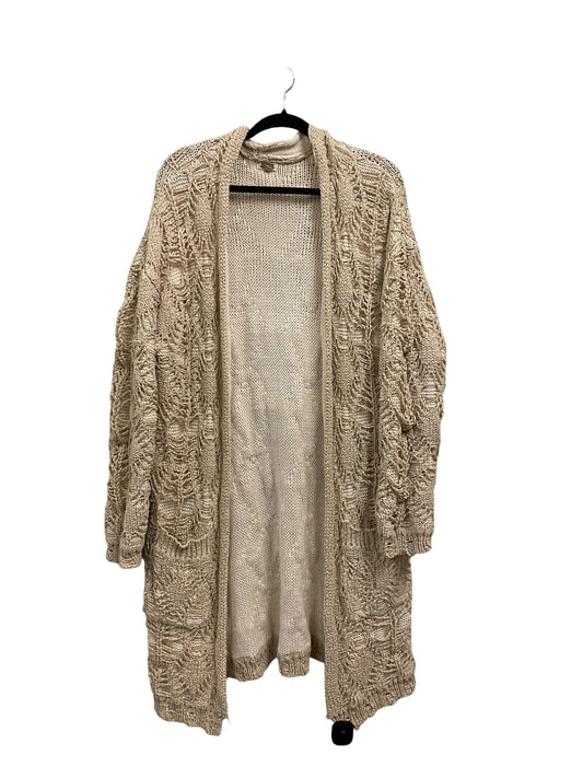 Cardigan By Clothes Mentor In Beige, Size: L