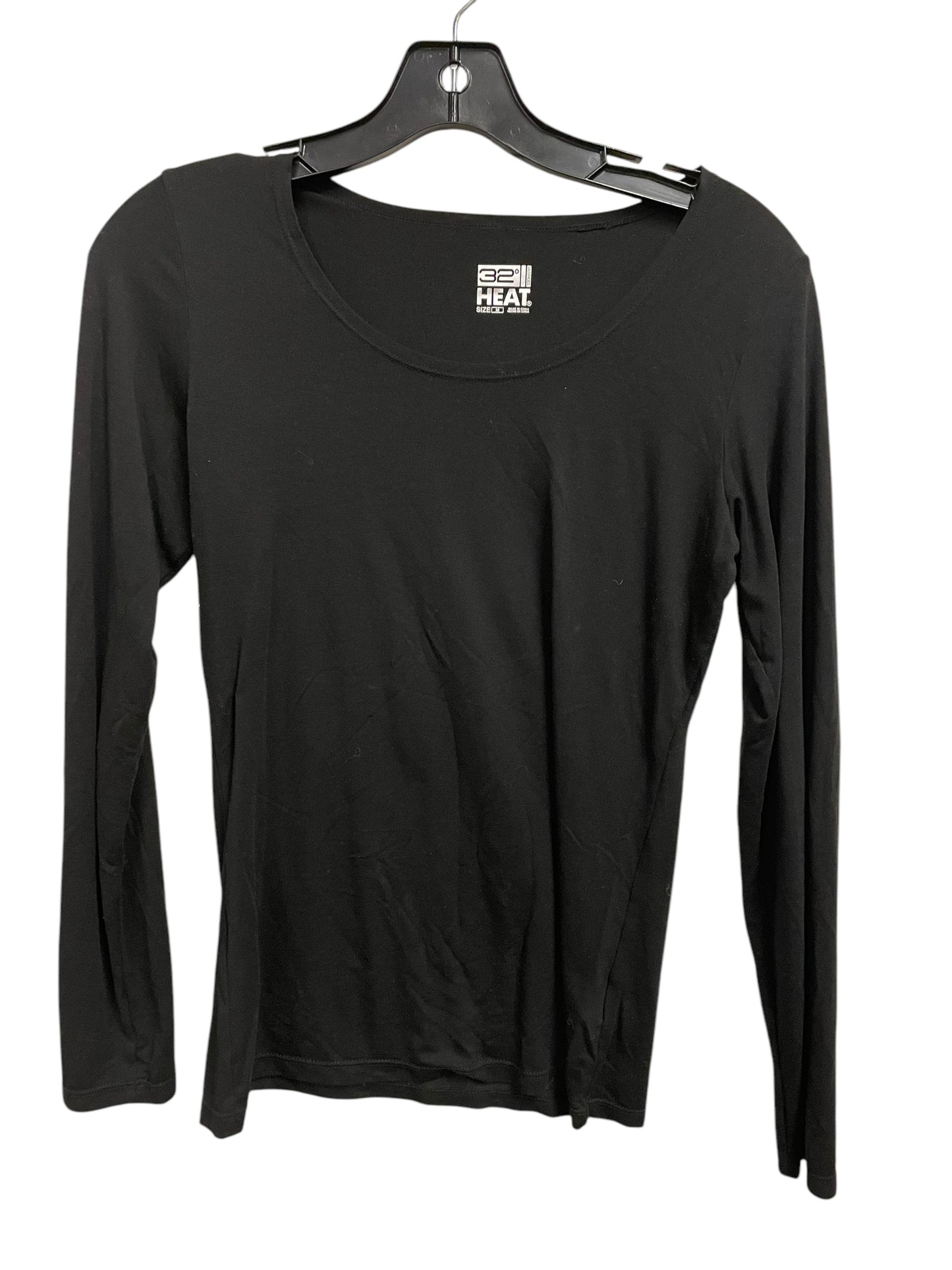 Athletic Top Long Sleeve Crewneck By 32 Degrees In Black, Size: M