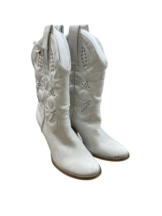 Boots Western By Volatile In White, Size: 9