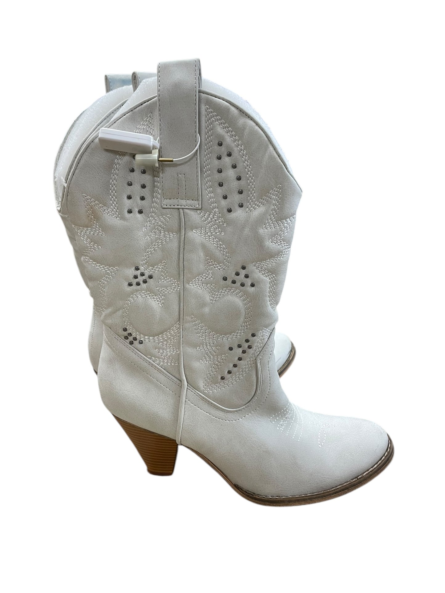 Boots Western By Volatile In White, Size: 9