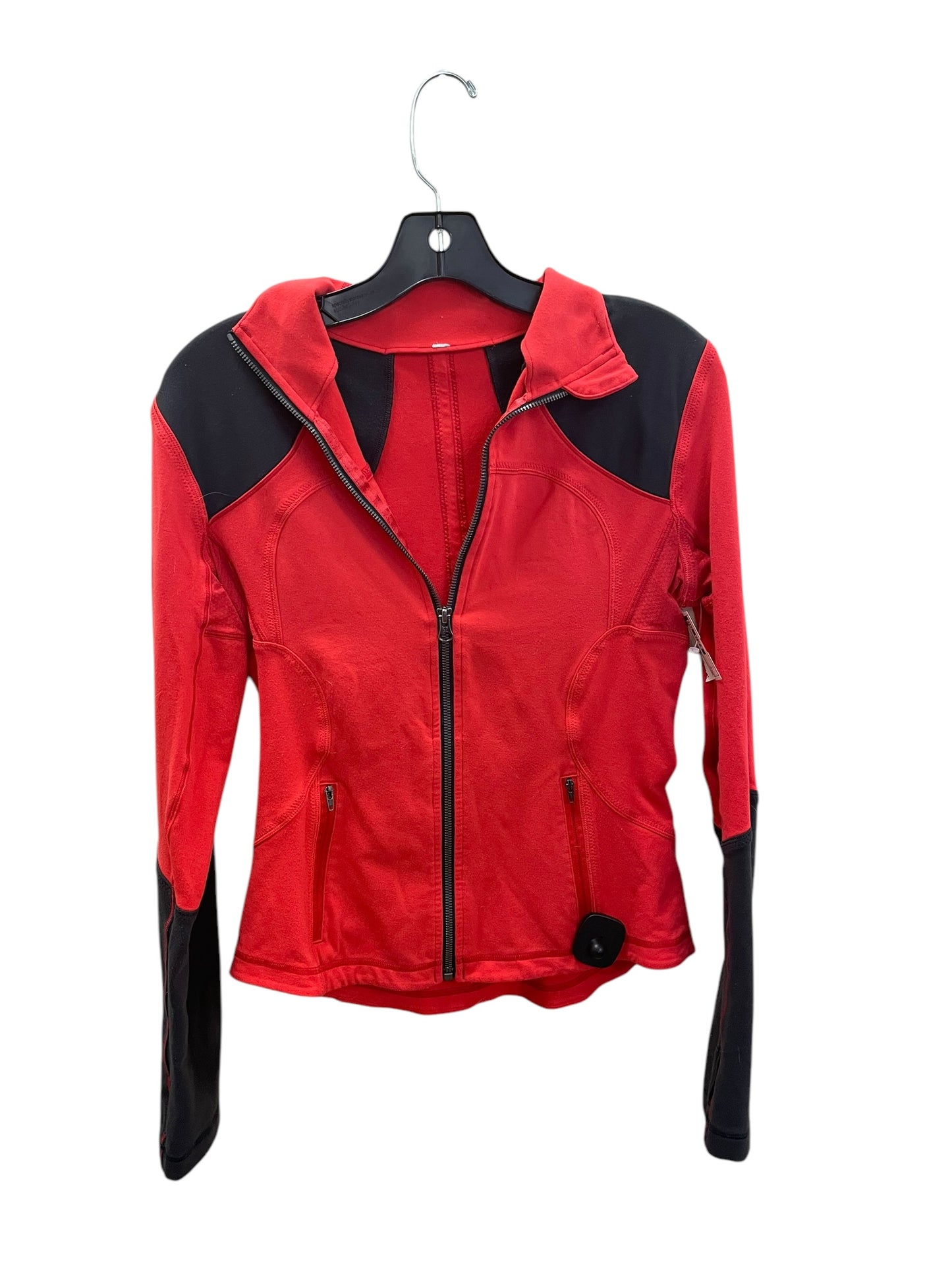 Athletic Jacket By Lululemon In Red, Size: S