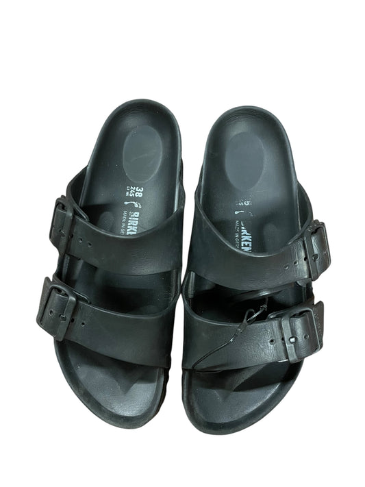 Sandals Flats By Birkenstock In Black, Size: 8