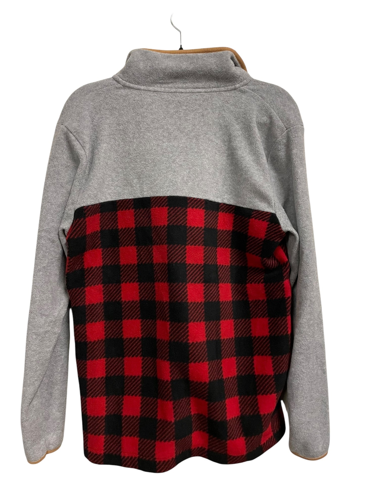 Sweater By Simply Southern In Plaid Pattern, Size: L