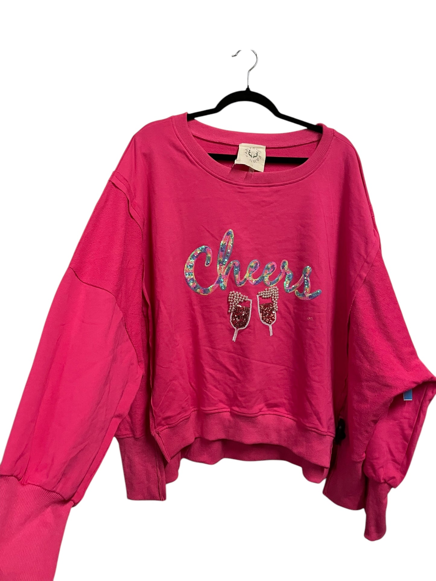 Sweater By Clothes Mentor In Pink, Size: L