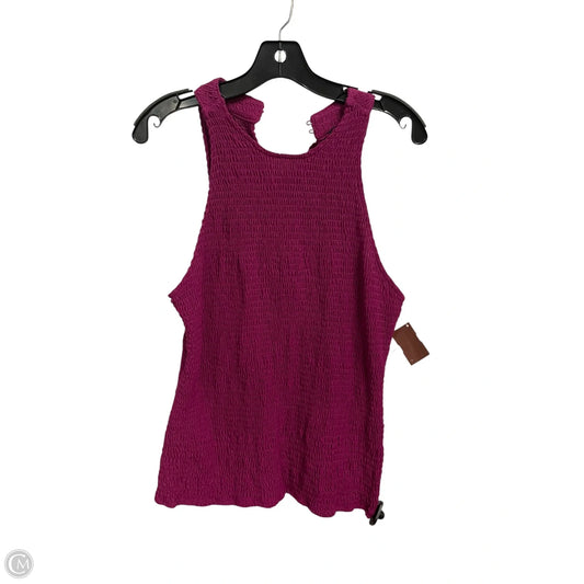 Top Sleeveless Basic By Inc In Pink, Size: L