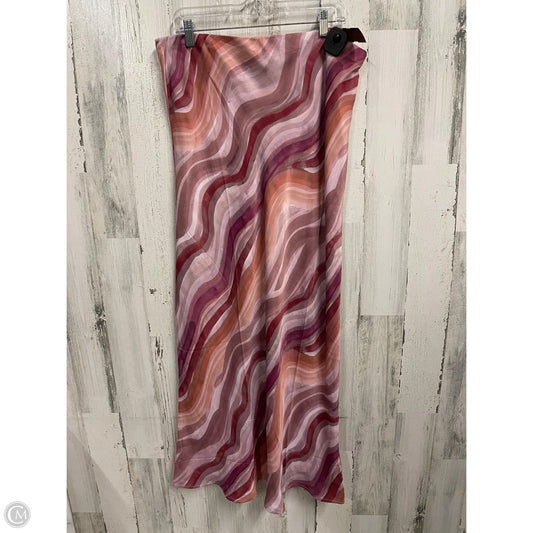 Skirt Maxi By Anthropologie In Pink, Size: Xl