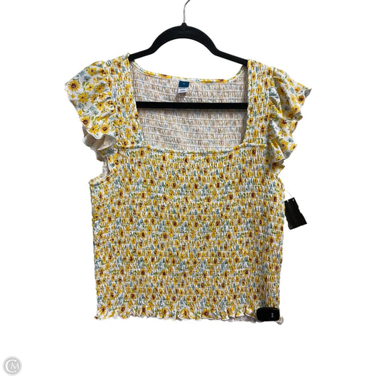 Top Sleeveless By Old Navy In White, Size: L