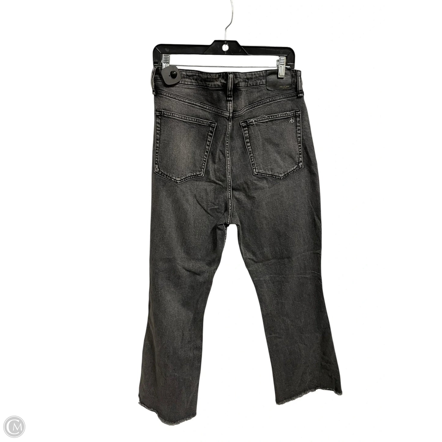 Jeans Boot Cut By Rag & Bones Jeans In Black Denim, Size: 12