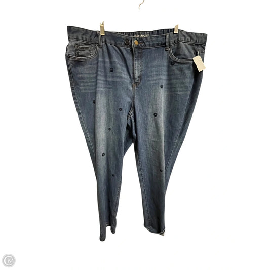 Jeans Boot Cut By Westport In Blue Denim, Size: 22