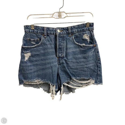 Shorts By H&m In Blue Denim, Size: 6