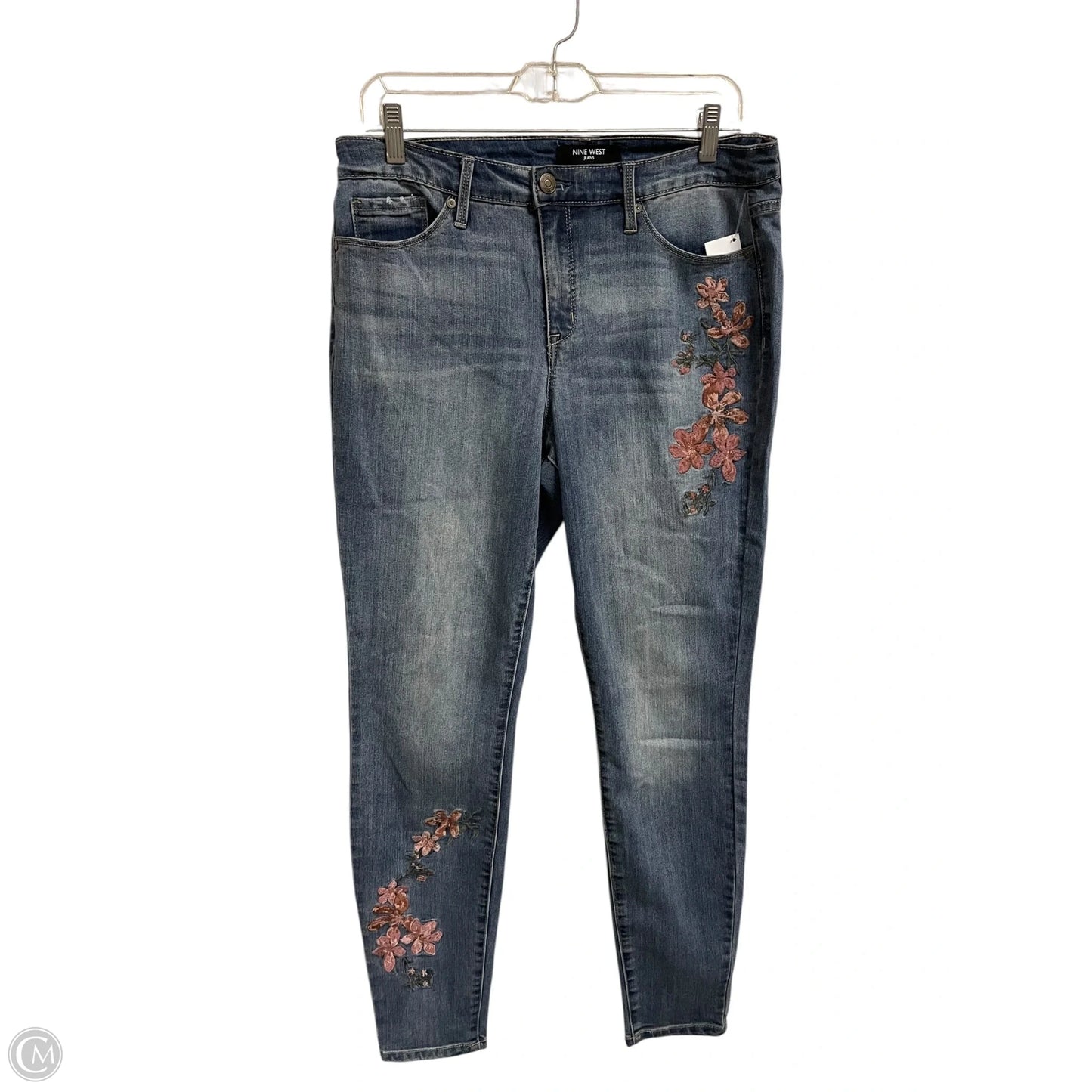 Jeans Skinny By Nine West In Blue Denim, Size: 10