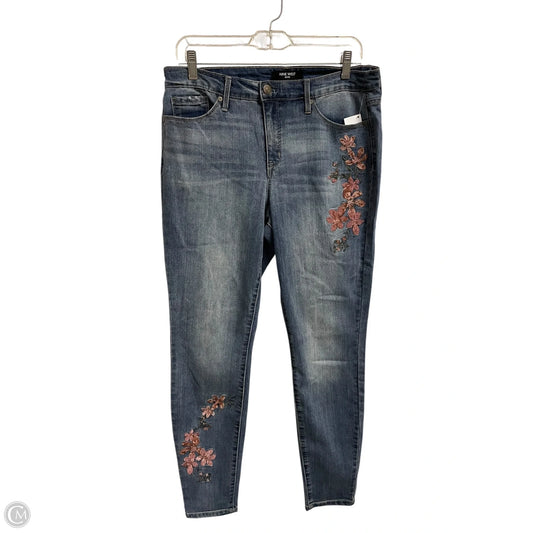 Jeans Skinny By Nine West In Blue Denim, Size: 10