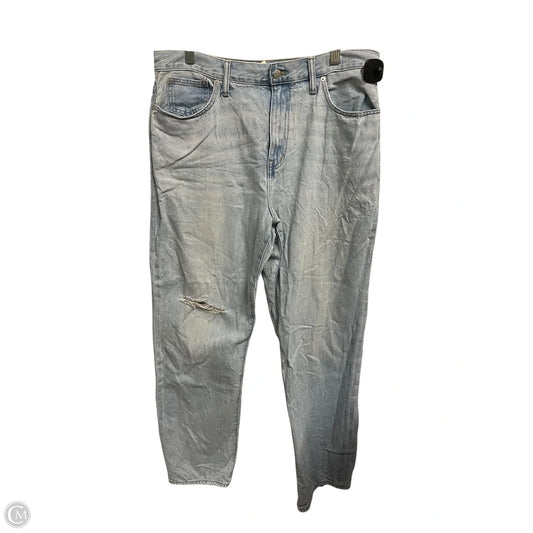 Jeans Straight By Madewell In Blue Denim, Size: 12