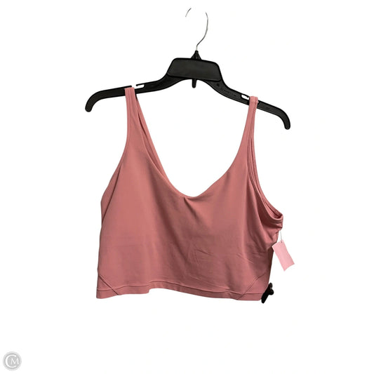 Athletic Tank Top By Lululemon In Pink, Size: 14