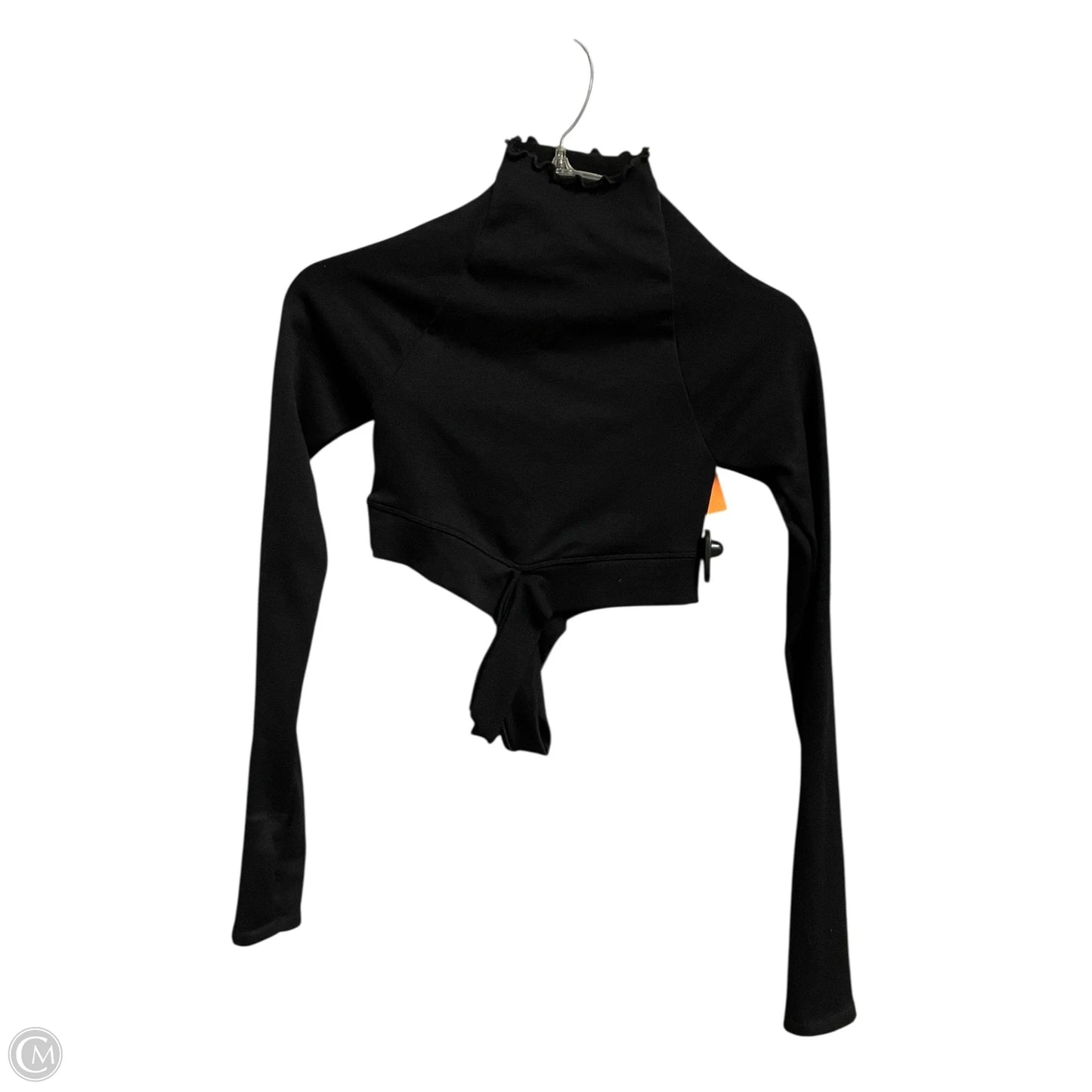 Athletic Top Long Sleeve Crewneck By Free People In Black, Size: M