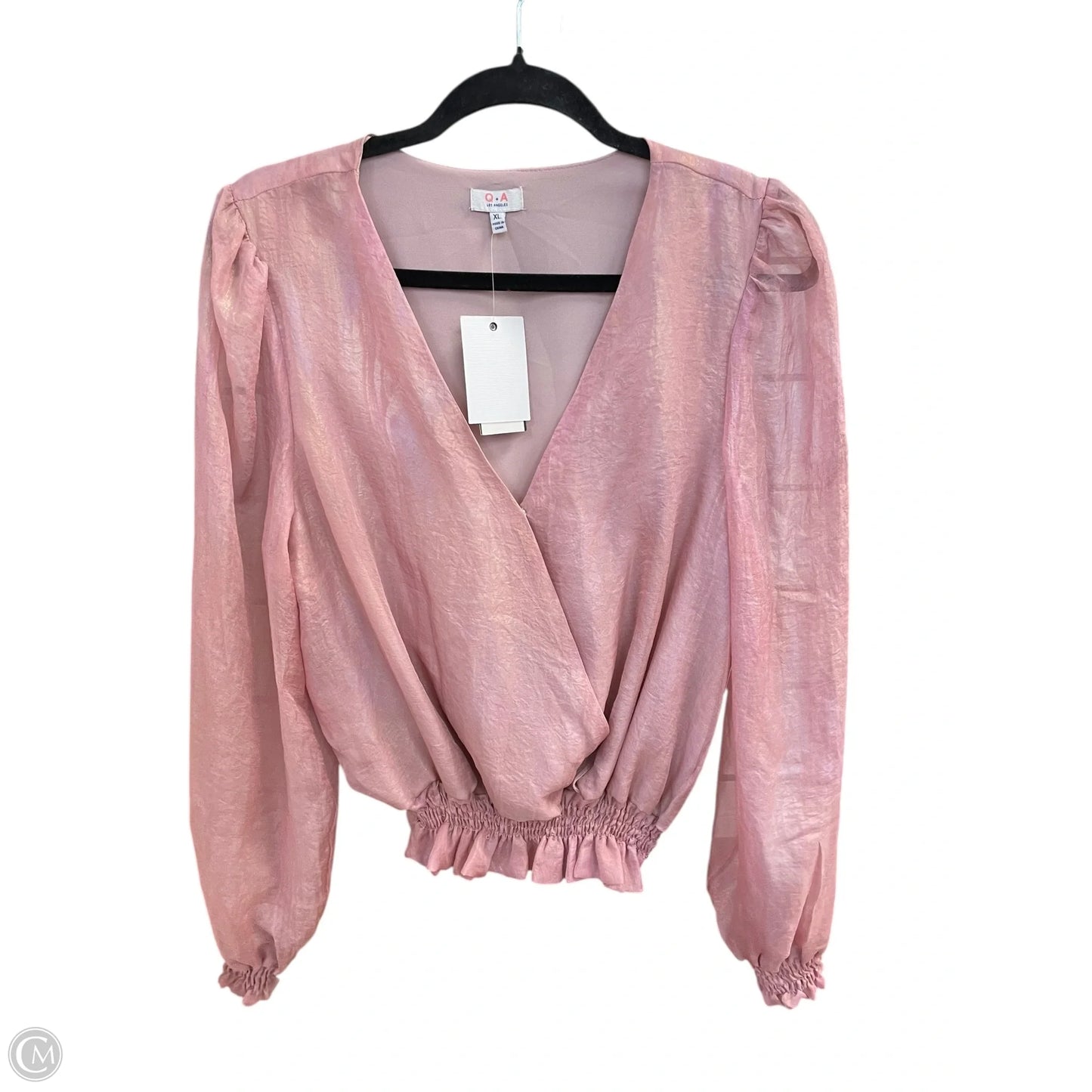 Top Long Sleeve Basic By Clothes Mentor In Pink, Size: Xl