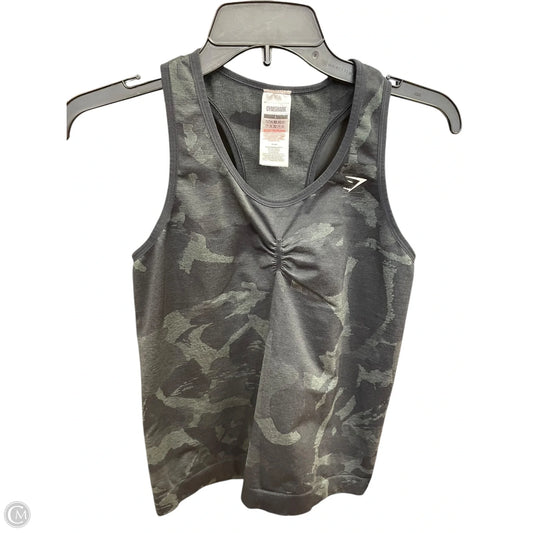Athletic Tank Top By Gym Shark In Camouflage Print, Size: L