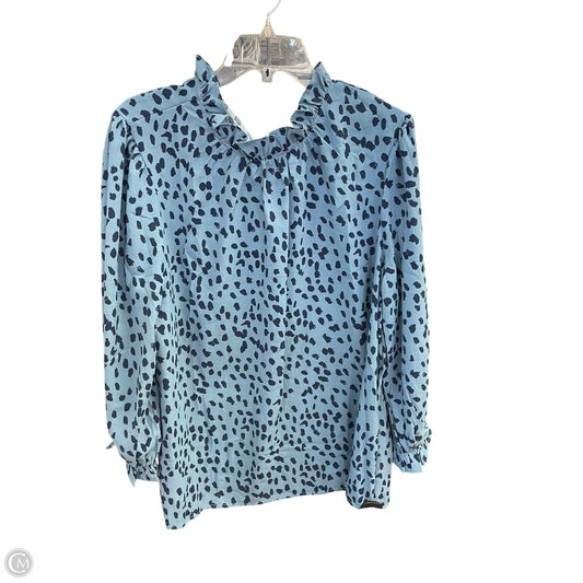 Top Long Sleeve Basic By Clothes Mentor In Blue, Size: Xl
