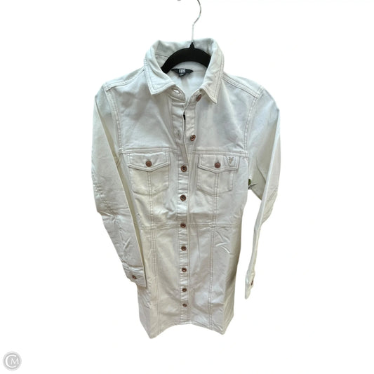 Dress Designer By Frye In White Denim, Size: Xs