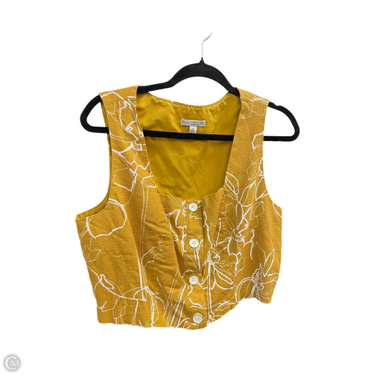 Top Sleeveless Basic By Clothes Mentor In Yellow, Size: Xl