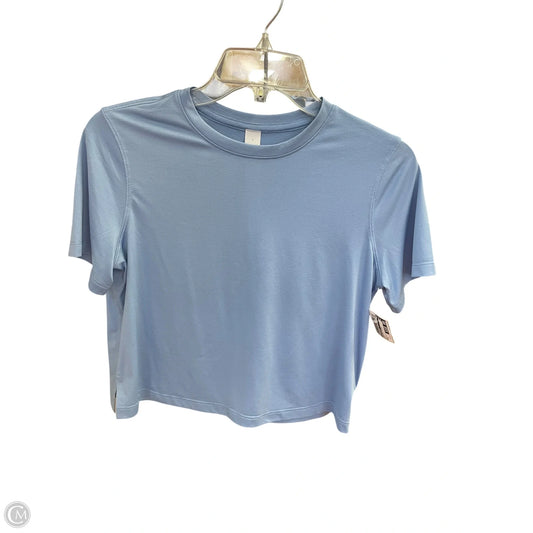 Athletic Top Short Sleeve By Lululemon In Blue, Size: 6