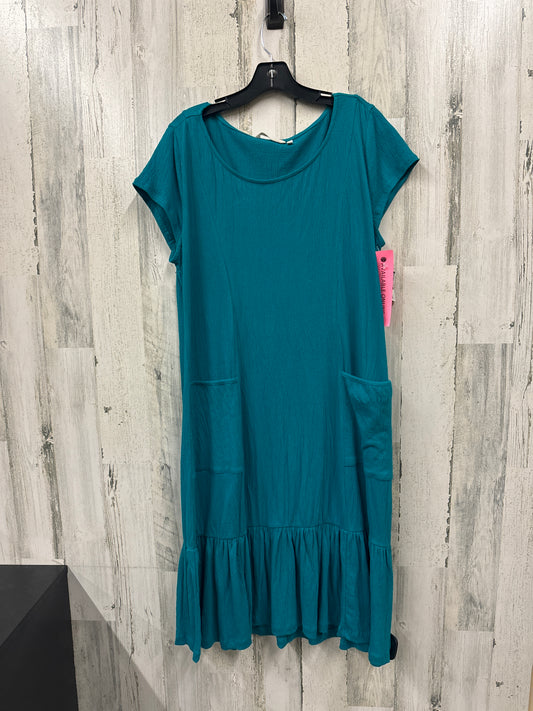 Teal Dress Casual Short Soft Surroundings, Size M