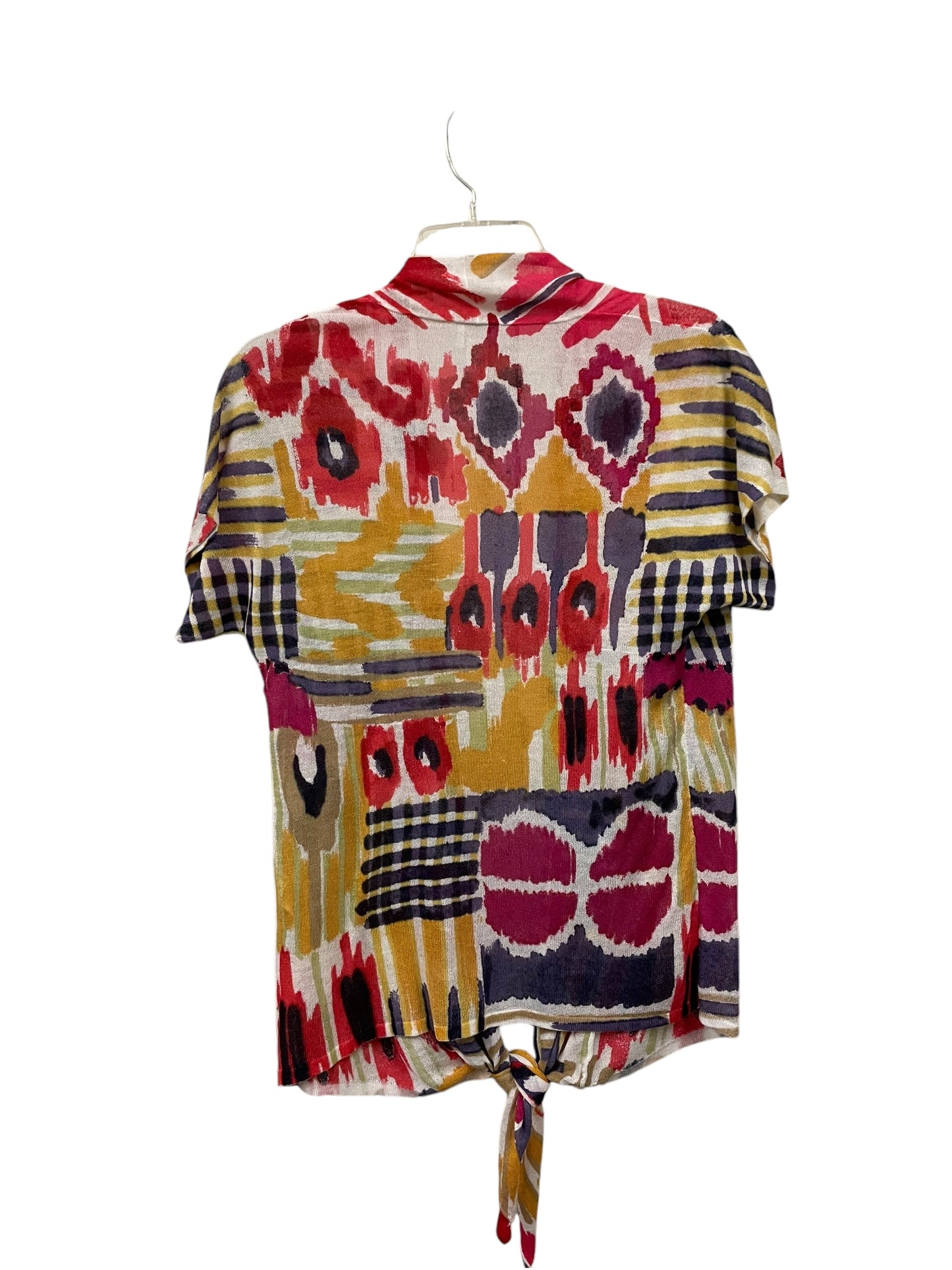 Top Short Sleeve By Chicos In Multi-colored, Size: S