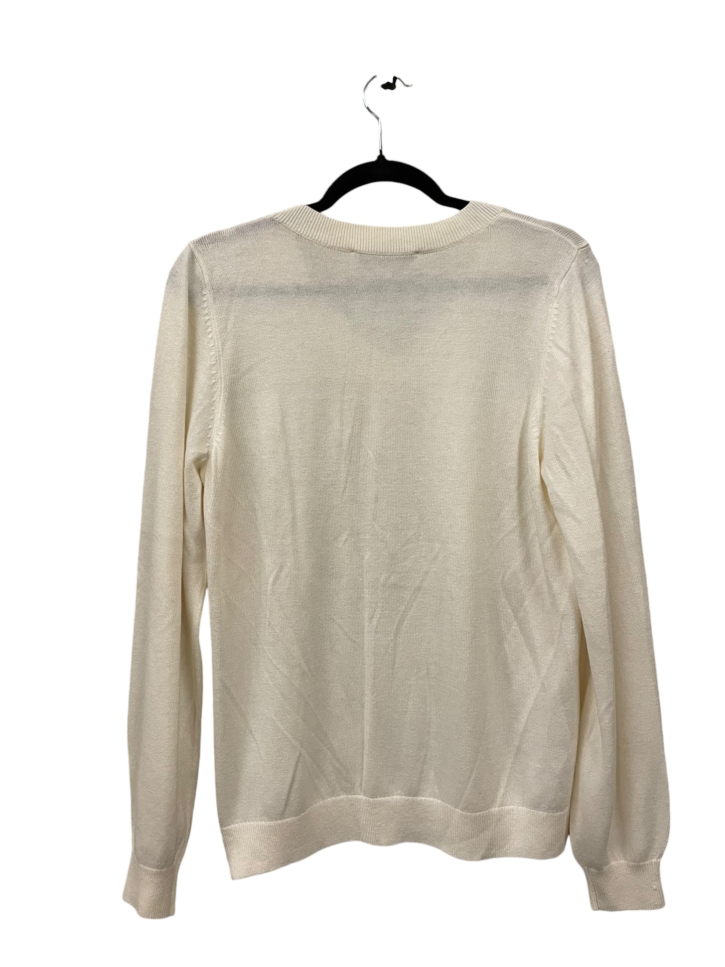 Sweater By Loft In Cream, Size: M