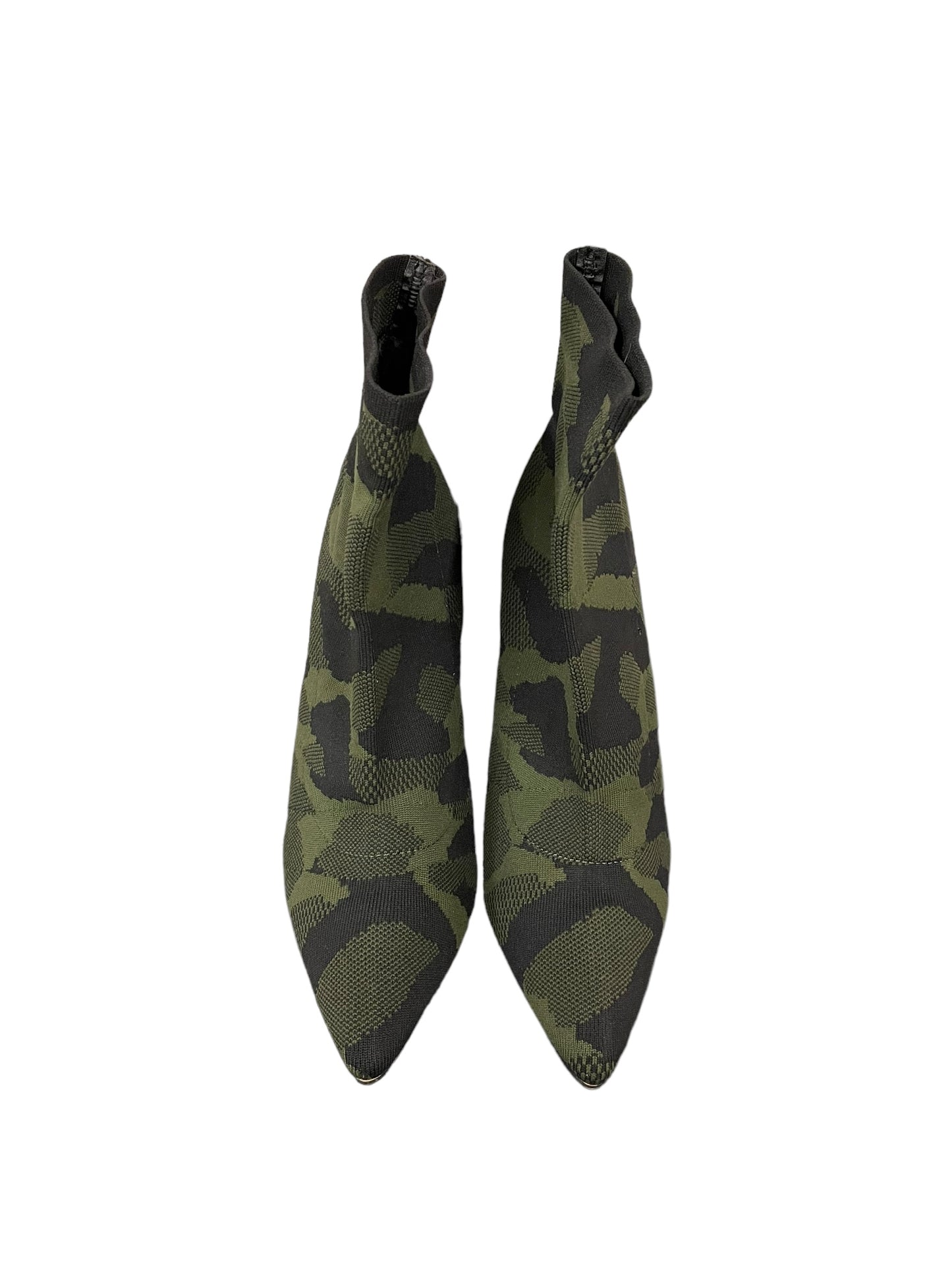 Boots Ankle Heels By Mia In Camouflage Print, Size: 6.5