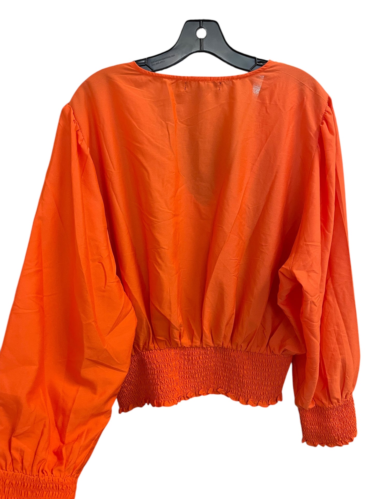 Top Long Sleeve By Clothes Mentor In Orange, Size: 2x