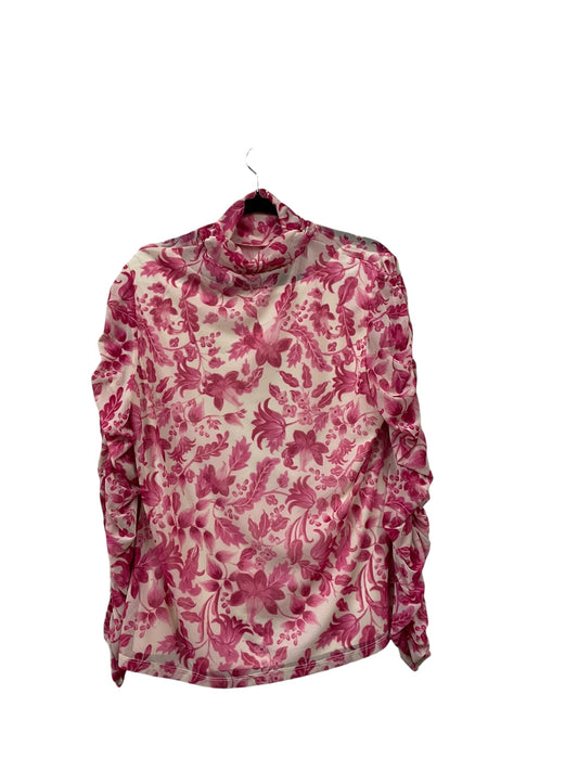 Top Long Sleeve By Susan Graver In Pink, Size: L