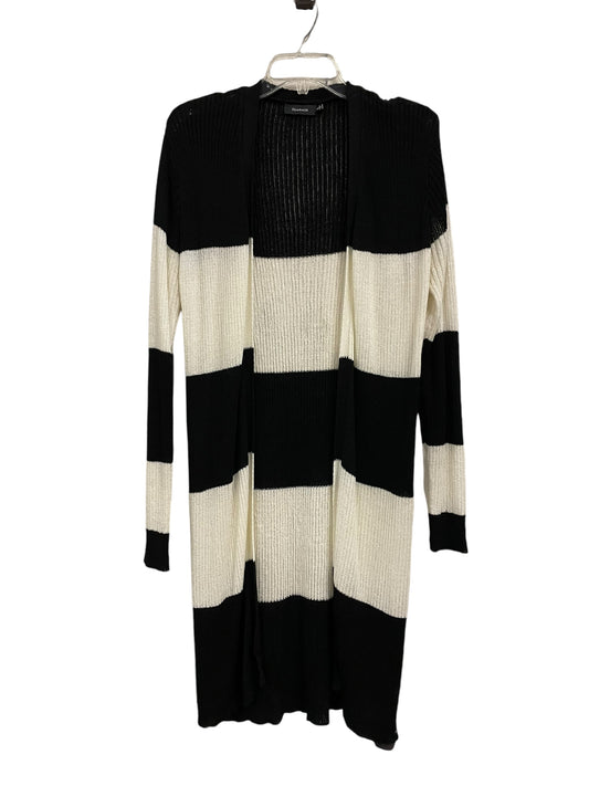 Cardigan By Clothes Mentor In Black & Cream, Size: L