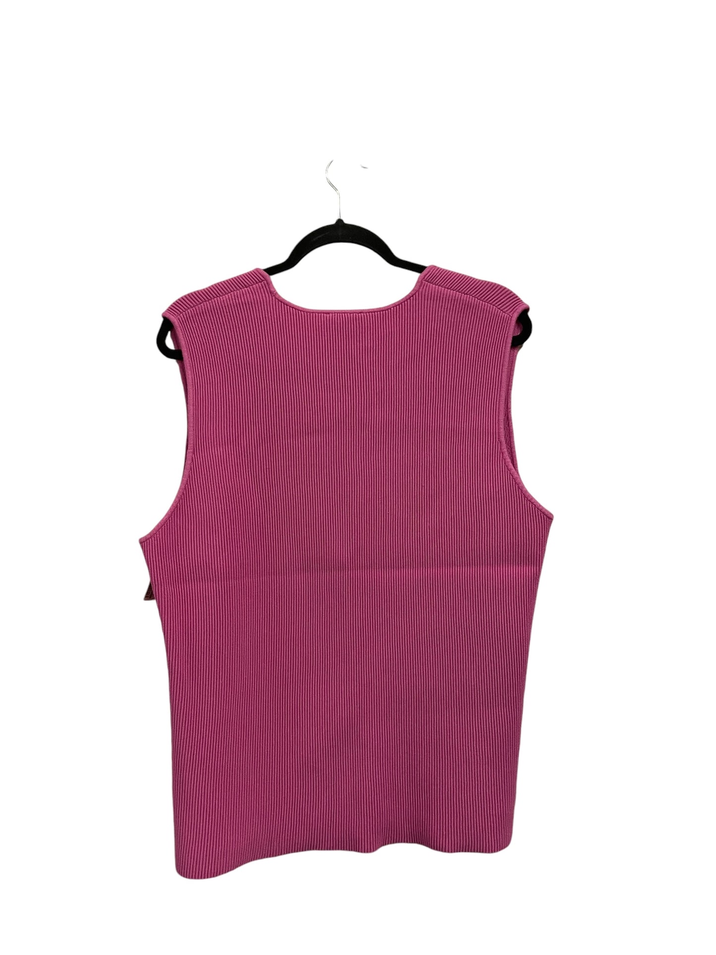 Top Sleeveless By Bar Iii In Pink, Size: 3x