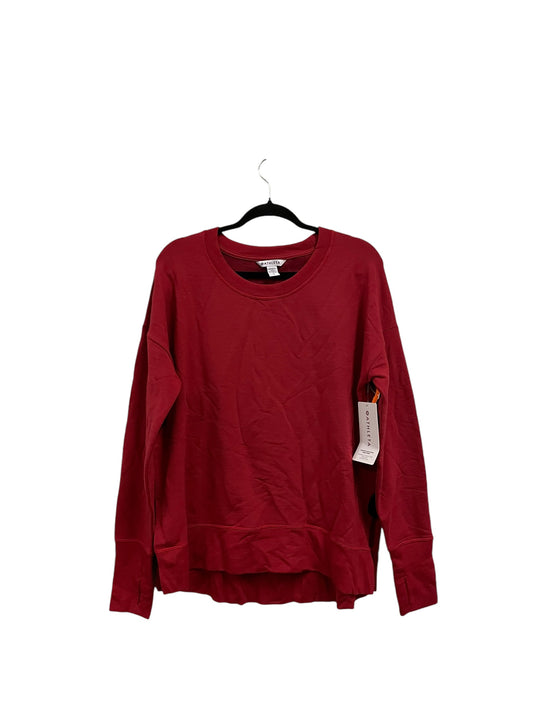 Athletic Top Long Sleeve Crewneck By Athleta In Red, Size: L