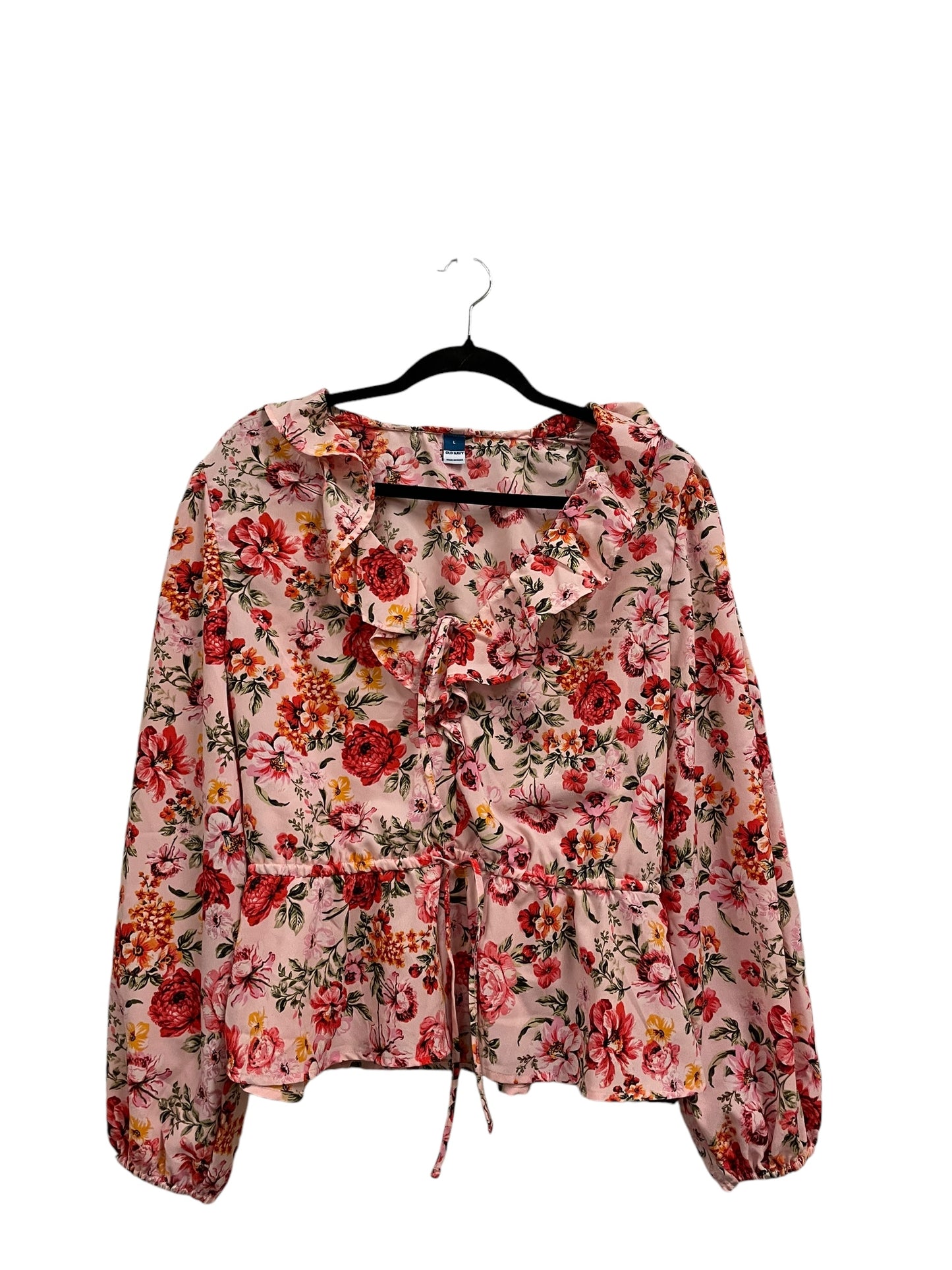 Top Long Sleeve By Old Navy In Pink, Size: L