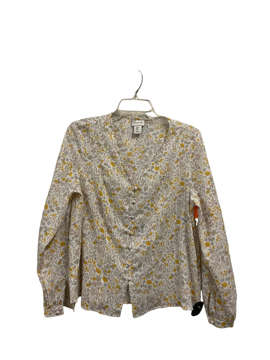 Top Long Sleeve By Rachel Zoe In Beige, Size: M