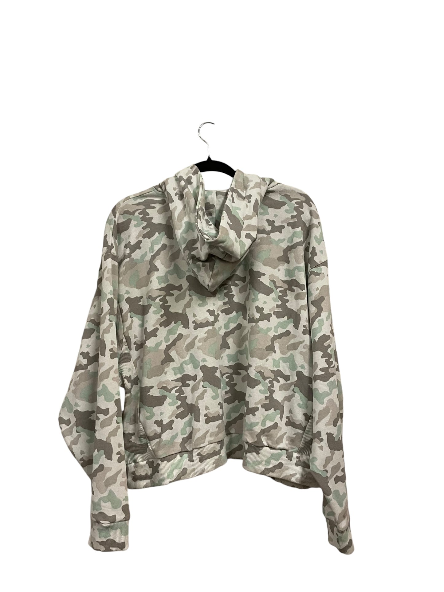 Sweatshirt Hoodie By Simply Southern In Camouflage Print, Size: Xl